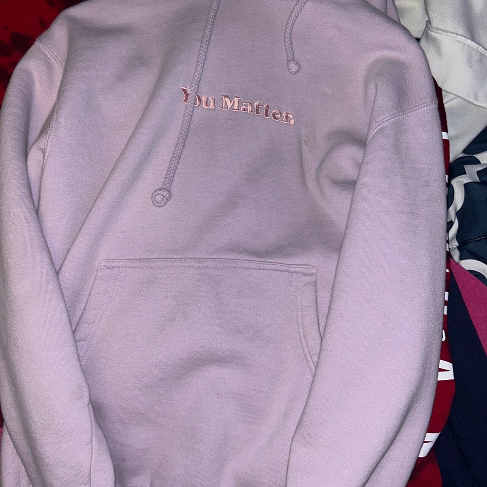 Lavender purple you matter hoodie